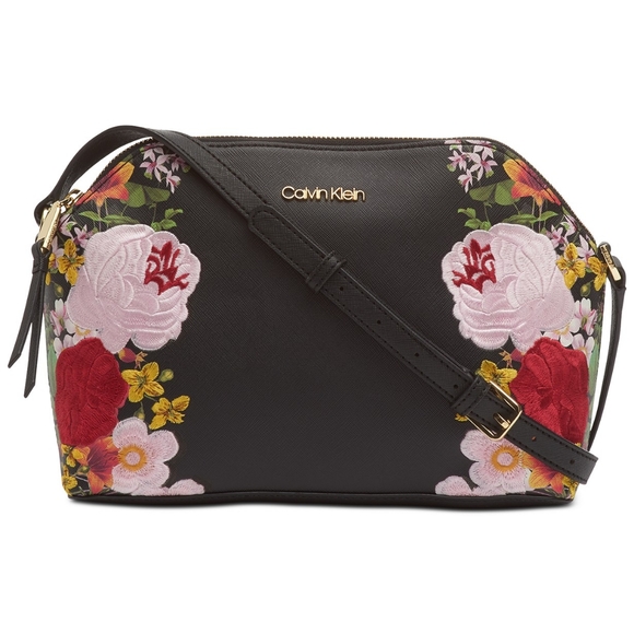 Calvin Klein Handbags - Calvin Klein Mercy Genuine Leather Crossbody
